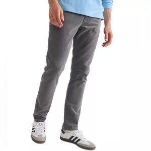 NWT Marine Layer Men’s 5-Pocket Corduroy Pants Slim Straight Mid Grey 32x30